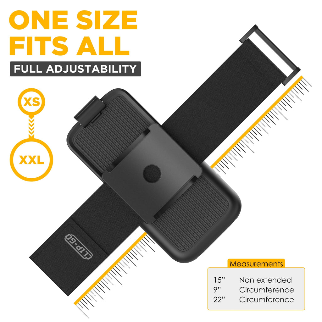 Encased Galaxy S10e Armband for Running, Gym Workouts & Exercise - Fully Adjustable Arm Strap Holder with Clear Phone Case (Samsung S10e) (Sweat and Water Resistant Band)
