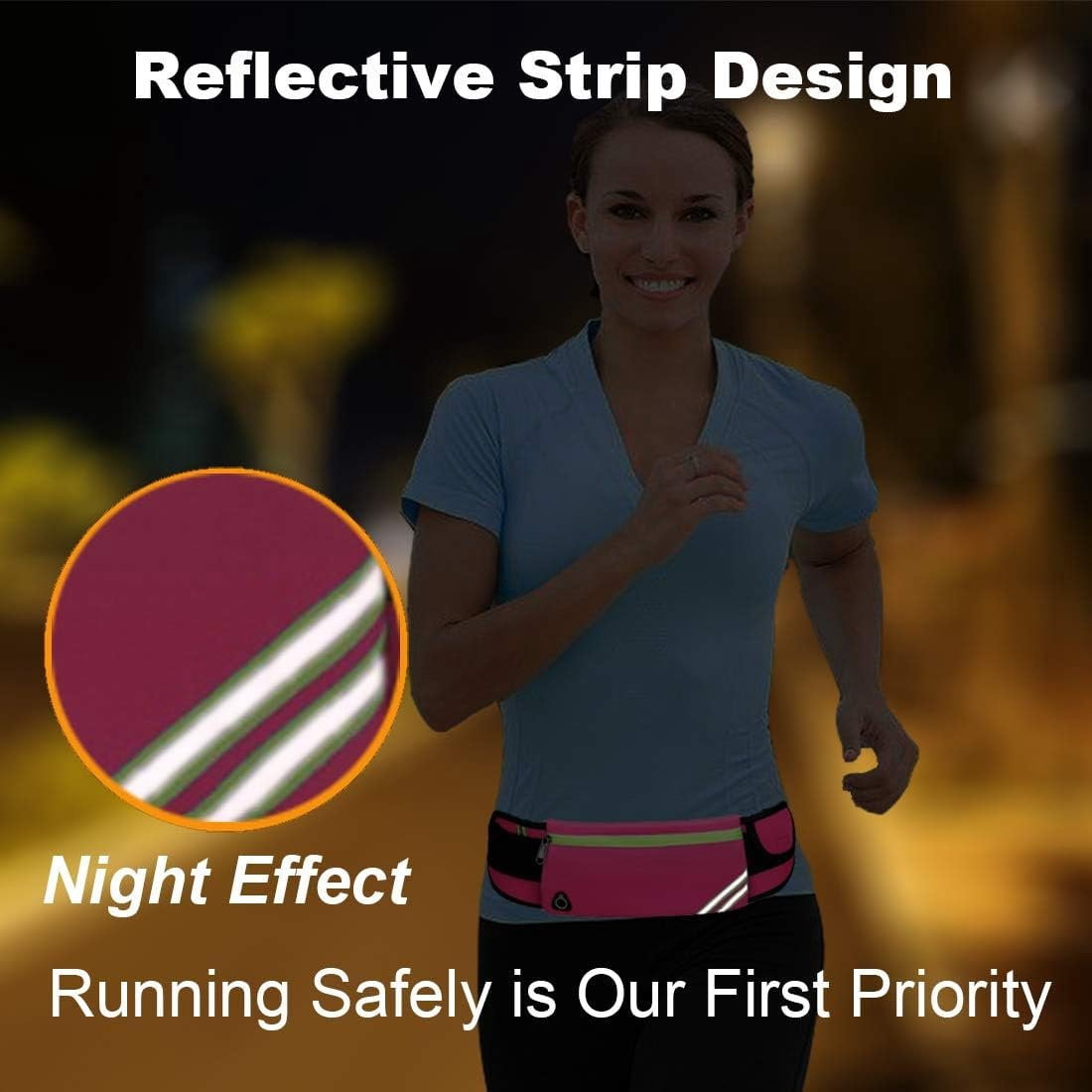 Women Fanny Pack Running Belt,Belt Bag,Water Resistant Wasit Pack Bag for Hiking Fitness,Phone Carrier,Running Gear.