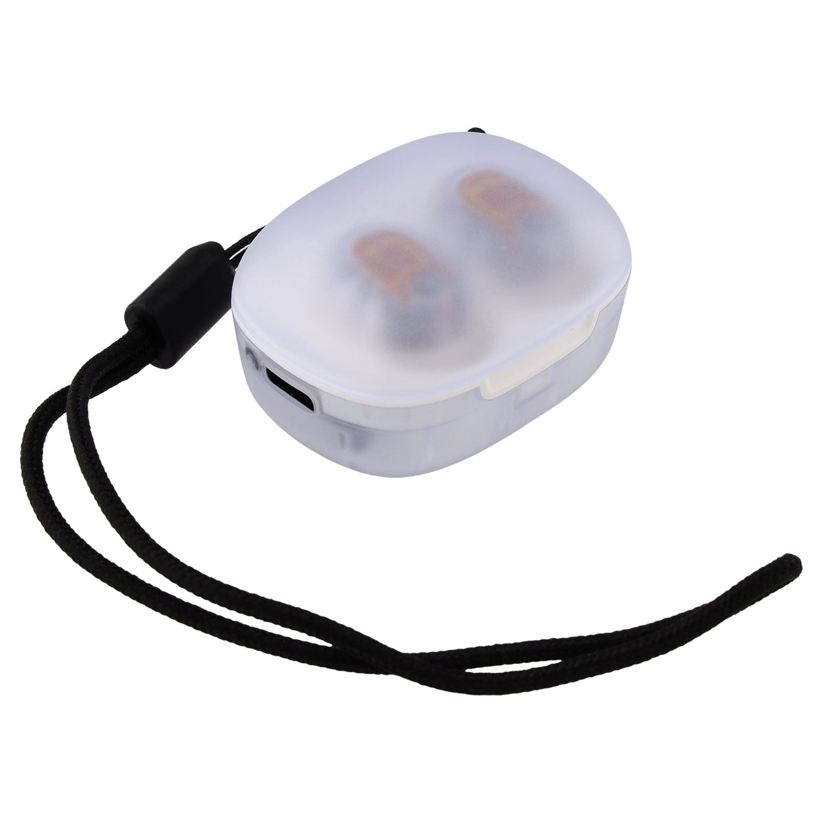 onn Wireless Mini-Earbuds with Wrist-Strap, Black