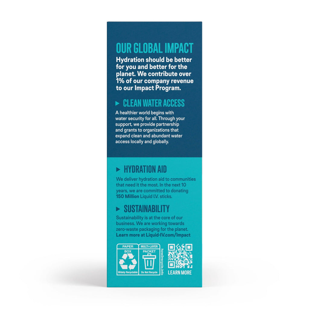 Liquid I.V.® Lemon Lime Hydration Multiplier® Powdered Electrolyte Drink Mix, 6 Count Packets