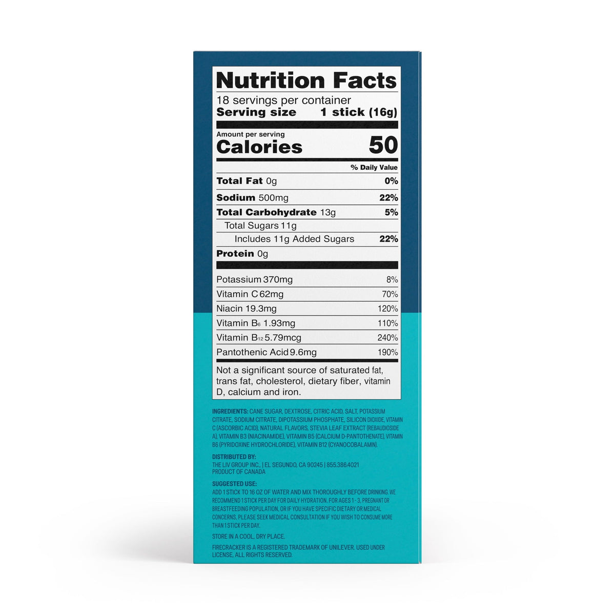 Liquid I.V.® Lemon Lime Hydration Multiplier® Powdered Electrolyte Drink Mix, 6 Count Packets