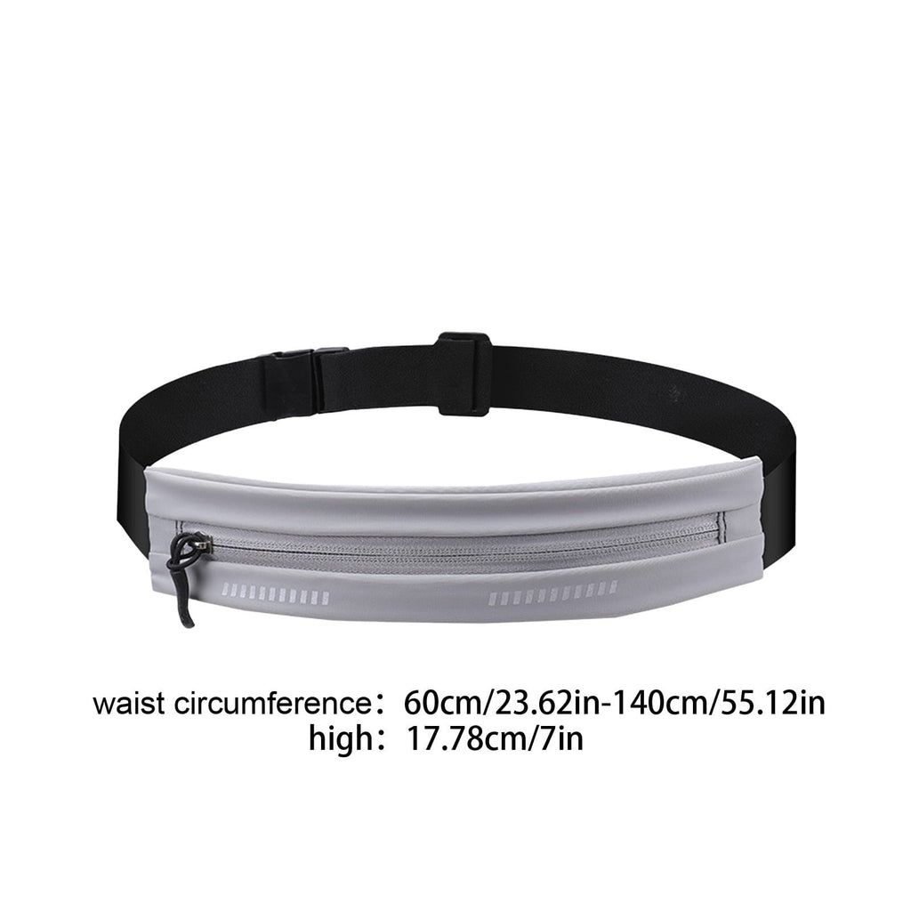 DAMAI Slim Running Belt Fanny Pack, Exercise Waist Pack for Women and Men, Runners Fanny Pack Phone Holder, Waist Belt for Workout Jogging Hiking Cycling, Money Belt Running Gear Accessories (Black)