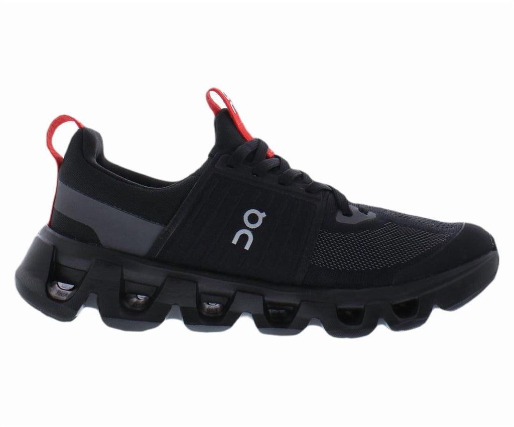 ON Cloudswift GS Boys Shoes Size 4.5, Color: Black/Red