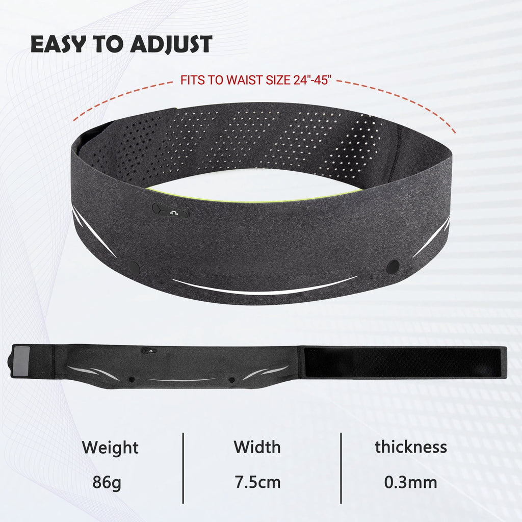 LUXMO LUXURY MOBILE Slim Running Belt Fanny Phone Holder for Running