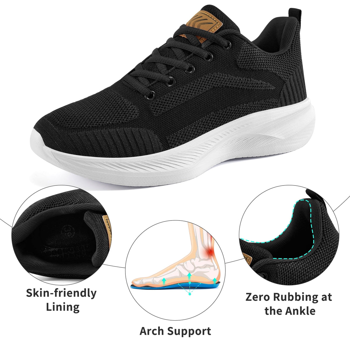 Ablanczoom Womens Sneakers Shoes: Comfortable Woman Running Shoes Lightweight Athletic Tennis Shoe