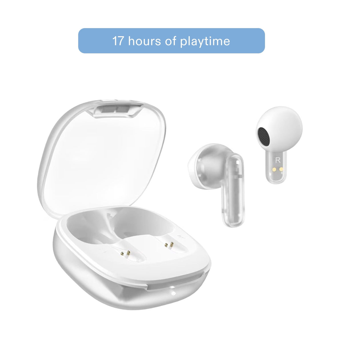 onn Mini Sticks Black Wireless Bluetooth Earbuds with Environmental Noise Canceling
