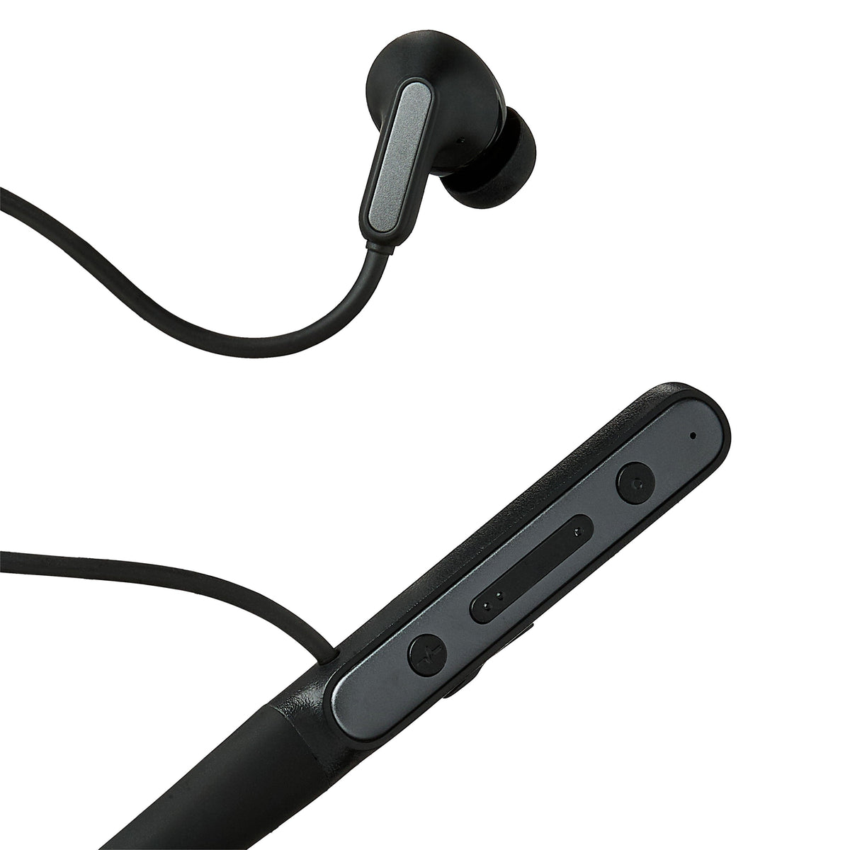 onn Active Noise Canceling Bluetooth Neckband Earphones Black