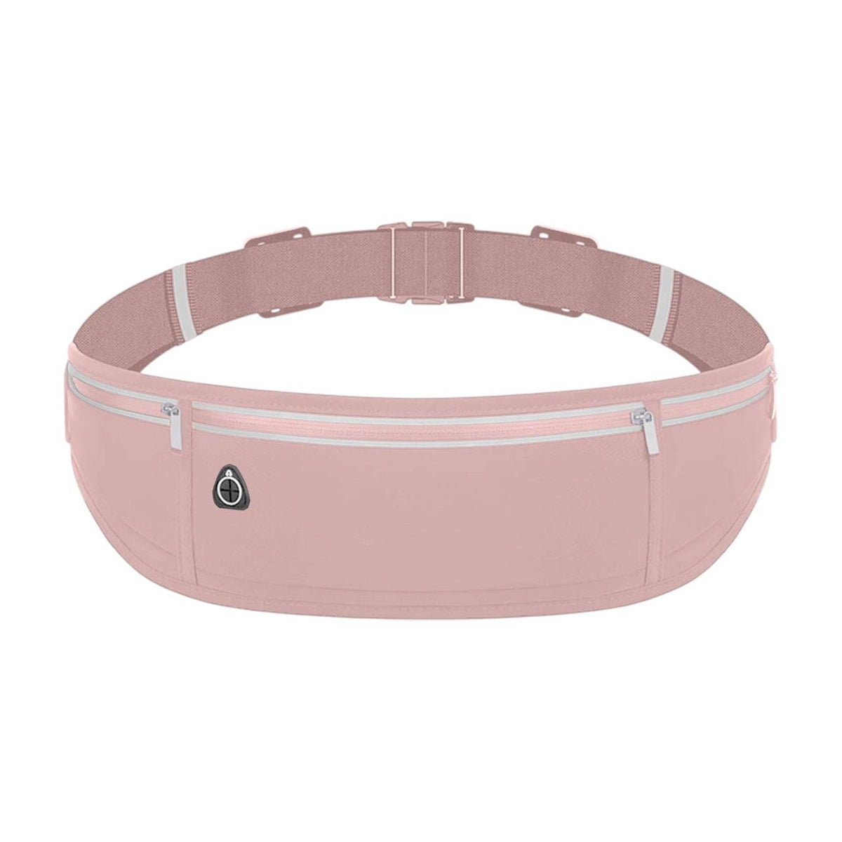 Waterproof Waist Bag Running Fanny Pack Sports Phone Pouch 18.9in with Reflective Strips Multi Pocket Adjustable Belt for Night Running Cycling Hiking Camping Gym Outdoor Sports Travel Accessories