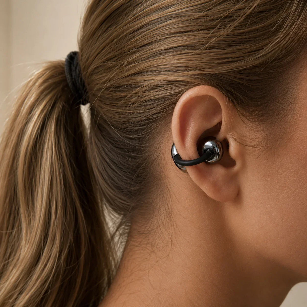 onn Nebulode Pro Open-Clip Wireless Earbuds, Blue