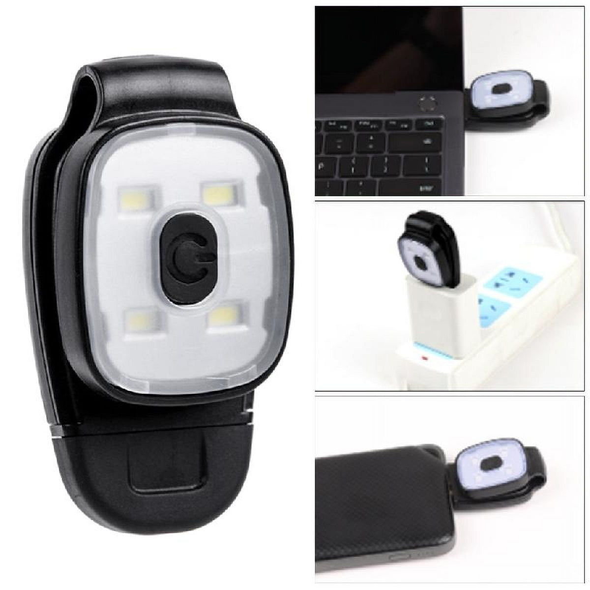 Rechargeable LED Clip on Lights Light Weight Safety Jogging Lights Running Gear