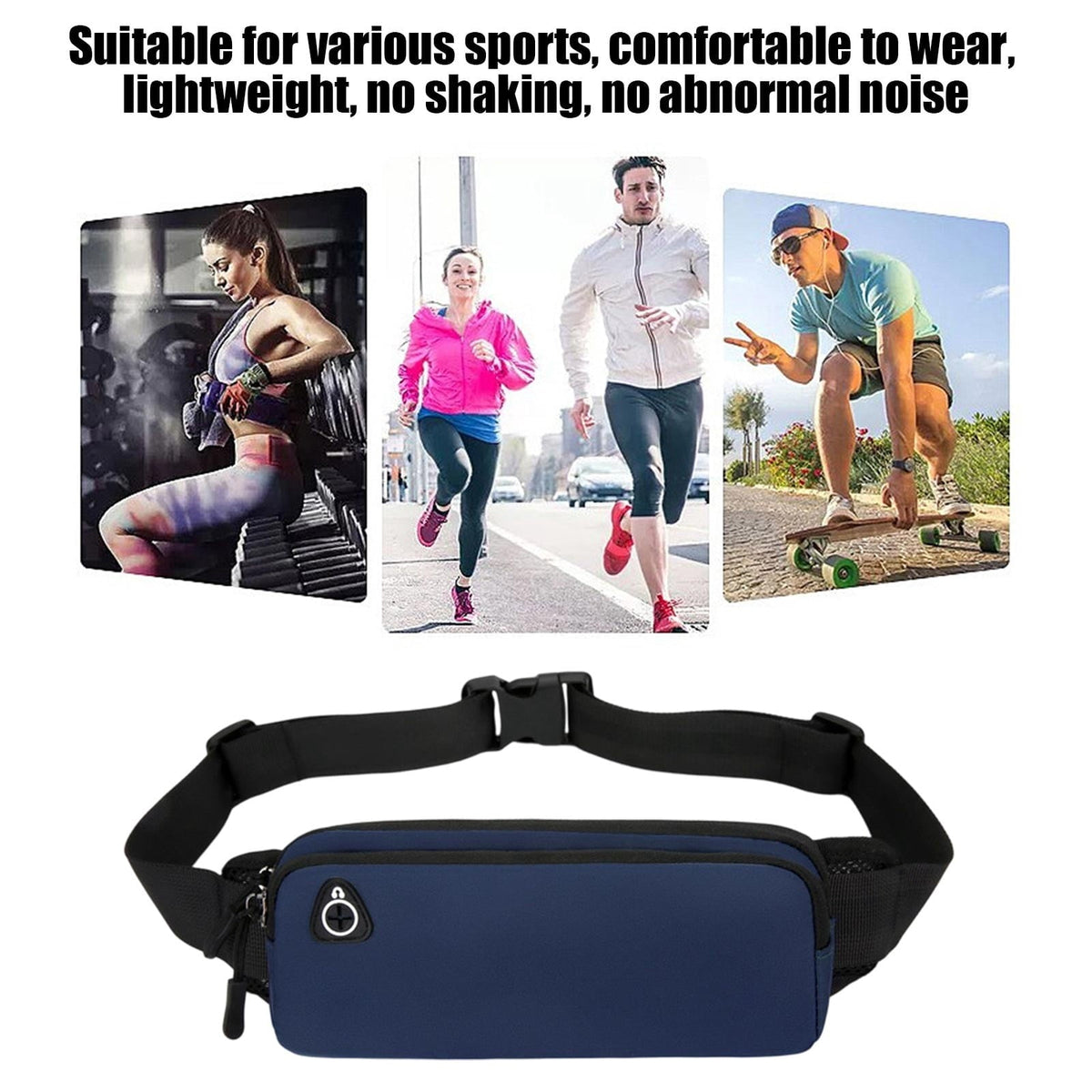 Slim Running Belt Fanny Pack for Men Women Running Phone Holder Runners Pouch Waist Pack Bag for Workout Money Belt Running Gear Accessories for Travel Hiking Running