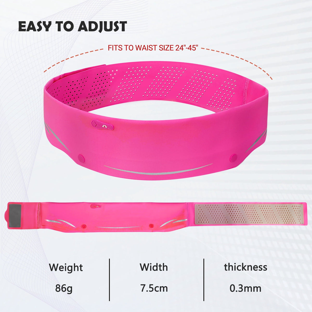 LUXMO LUXURY MOBILE Slim Running Belt Fanny Phone Holder for Running