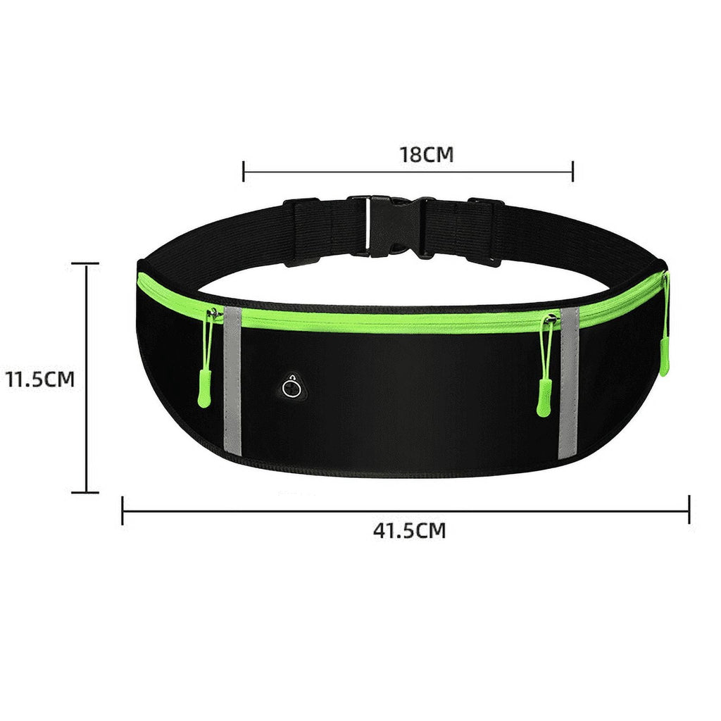Running Belt, Fanny Pack for Women Men, Water Resistant Waist Pack, Runners Belt for Hiking Fitness Travel - Adjustable Running Pouch Phone Holder Accessories