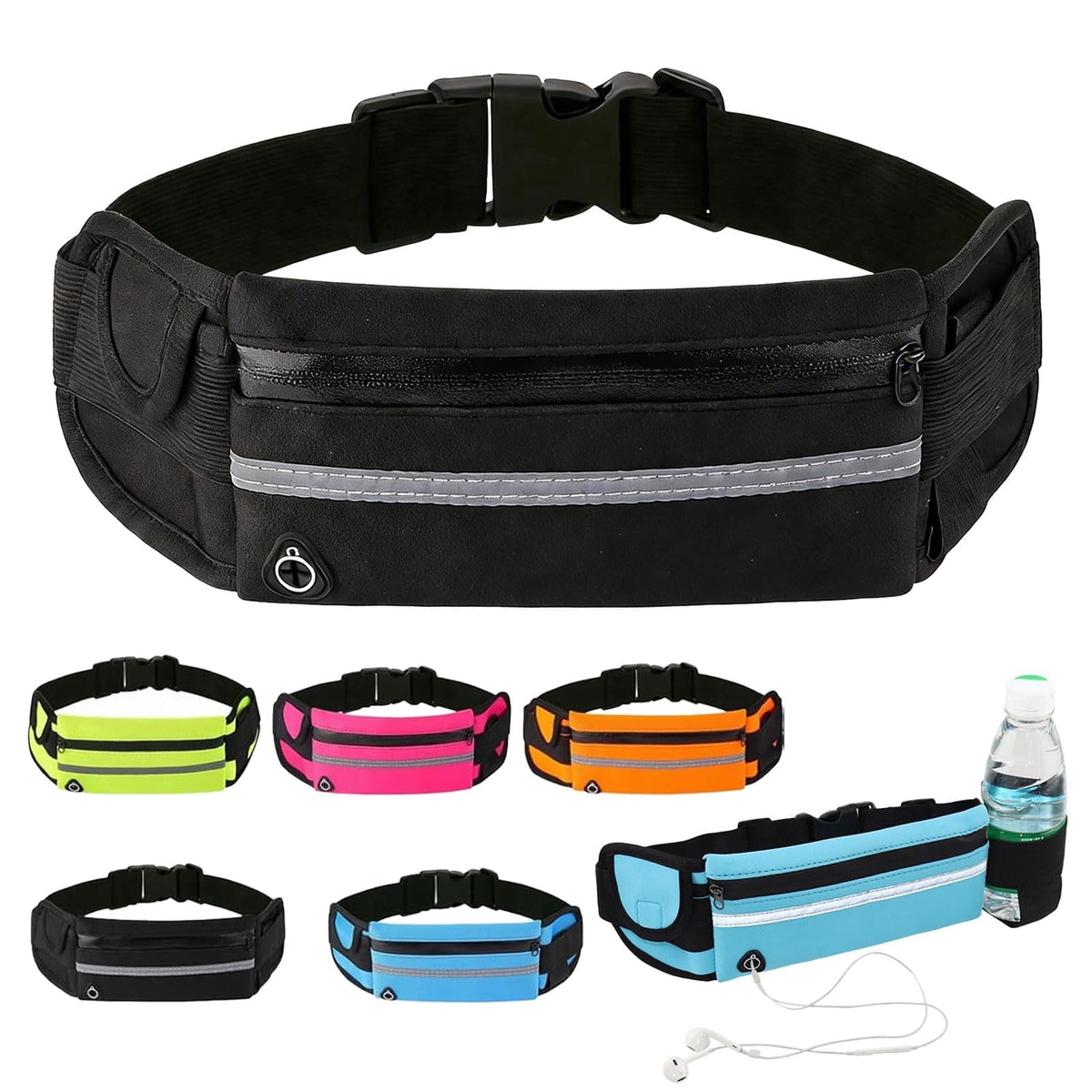 Anti-Theft Invisible Waist Bag，Equipped With Reflective Strips, This High-Capacity, Waterproof, and Adjustable Accessory Is Designed Specifically for Outdoor Running.