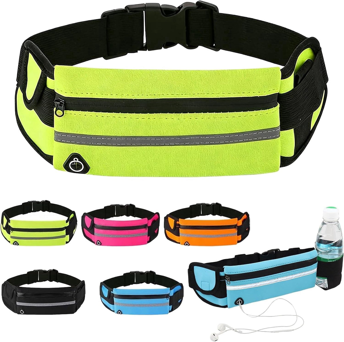 Anti-Theft Invisible Waist Bag，Equipped With Reflective Strips, This High-Capacity, Waterproof, and Adjustable Accessory Is Designed Specifically for Outdoor Running.