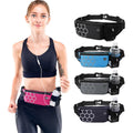 BRELIL 3Pcs Hydration Running Waist Pack, Unisex Water Bottle Belt for Marathon Training, Waterproof Lightweight Fitness Gear for Outdoor Sports Hiking Cycling Phone Holder