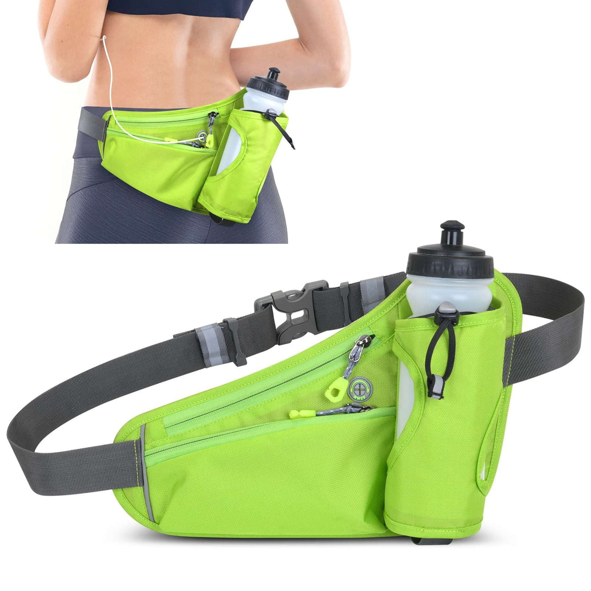 Bag Sports Hydration Belt Bag Running Belt Waist Pack Bum Bag With Water Bottle Holder For Men Women Running Cycle Hiking Walking