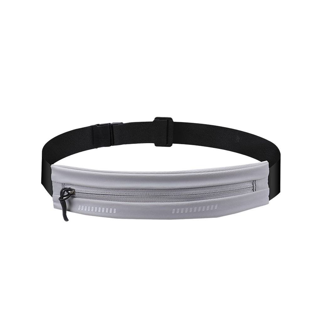 DAMAI Slim Running Belt Fanny Pack, Exercise Waist Pack for Women and Men, Runners Fanny Pack Phone Holder, Waist Belt for Workout Jogging Hiking Cycling, Money Belt Running Gear Accessories (Black)