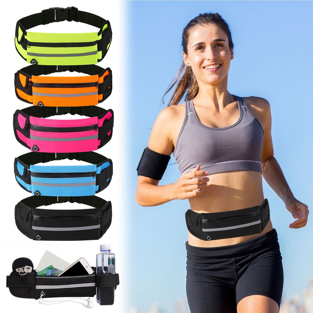 Waterproof Running Sports Waist Pack – Shockproof Fitness Mobile Phone Bag, Outdoor Cycling and Running Waist Bag, Water Bottle Holder, Outdoor Sports Accessory