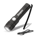 Energizer LED Rechargeable Flashlight - 350 Lumens with USB Cable, Durable Metal Light for Camping, Emergency, Running & Hunting
