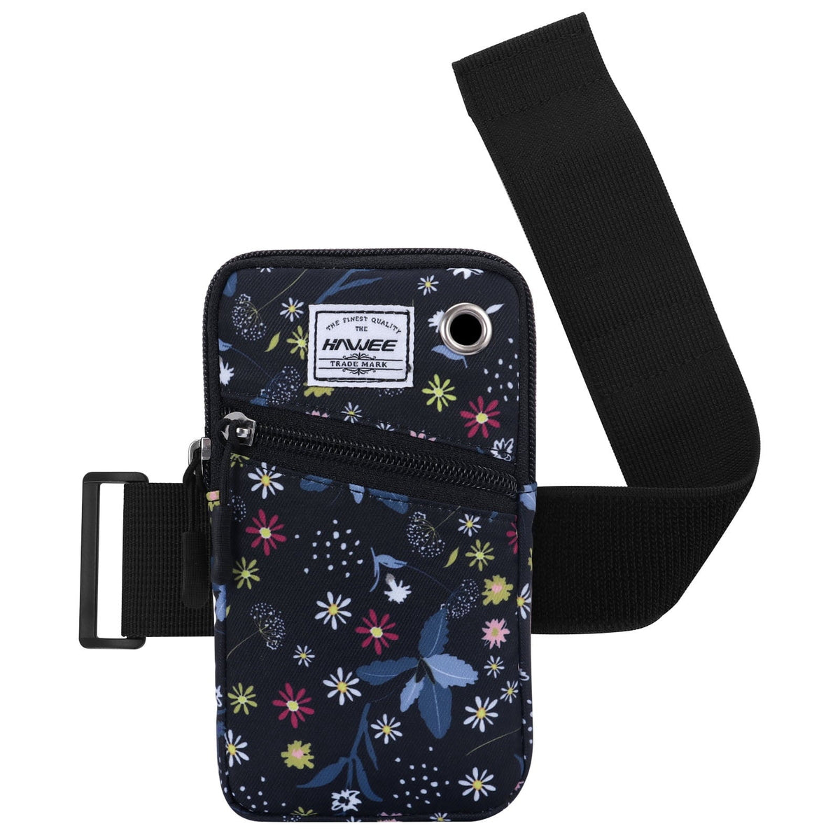 HAWEE Cell Phone Arm Bands Bag for Women Sports Running Pouch Hold Smartphone 6.28 Inches Full-screen, Colorful Flower