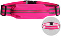 IULAVP Running Belt Running Phone Belt for Women and Men Phone Holder Runners Pouch Waist Reflective Runners Money Belts Exercise Waist Workout Jogging Running Gear Accessories (Pink）