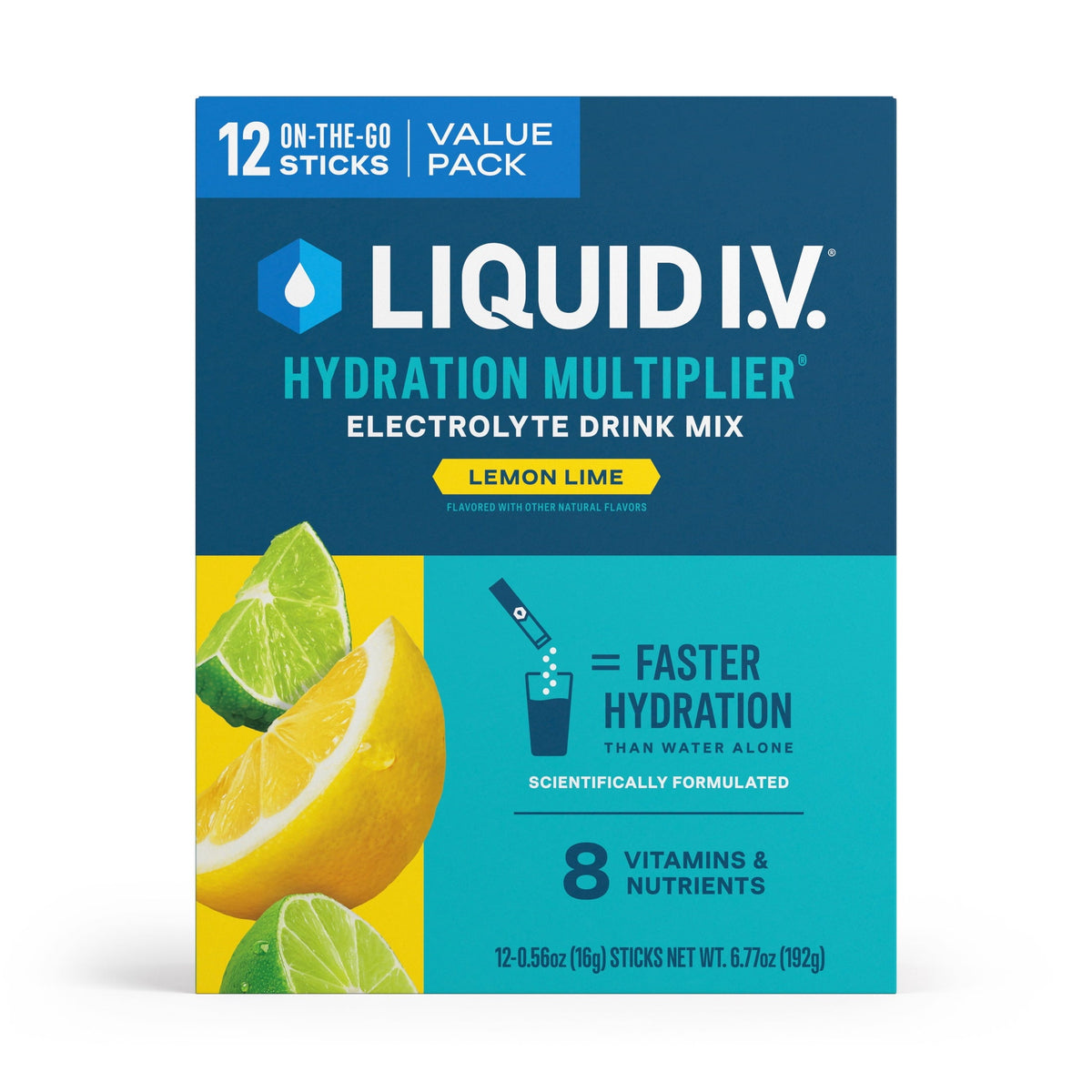 Liquid I.V.® Strawberry Hydration Multiplier® Powdered Electrolyte Drink Mix, 6 Count Packets