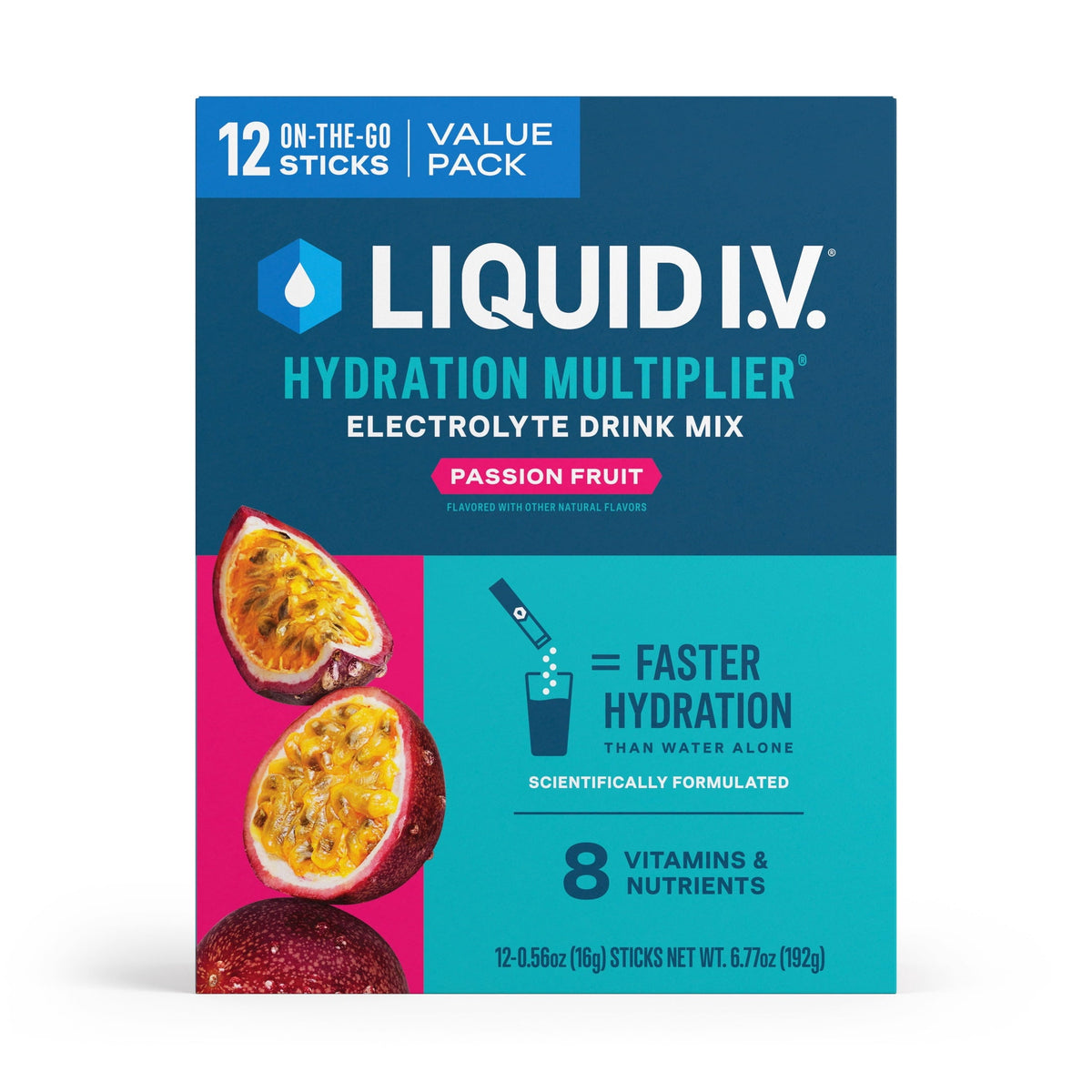 Liquid I.V.® Strawberry Hydration Multiplier® Powdered Electrolyte Drink Mix, 6 Count Packets