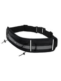 MIER Running Belt Slim Waist Pack with Bib Clips Adjustable Elastic Phone Holder for Fitness Marathon Daily Travel Pink