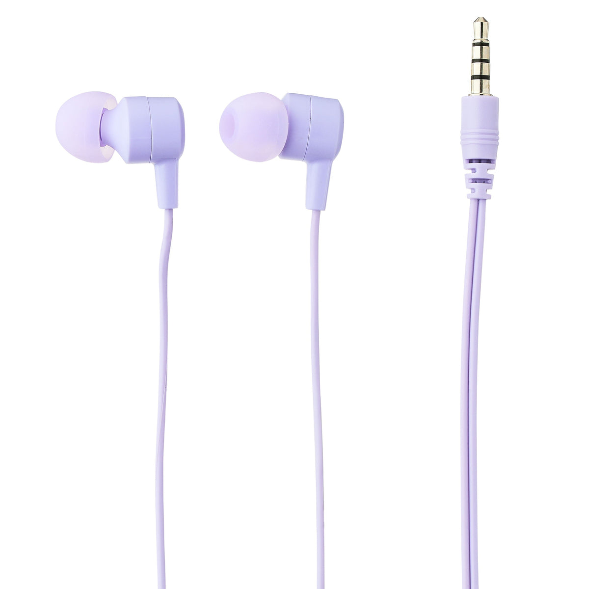 Onn Wired Earphones with Mic and 3.5mm Plug in Black - High-Quality Sound and Comfortable Silicone Ear Tips