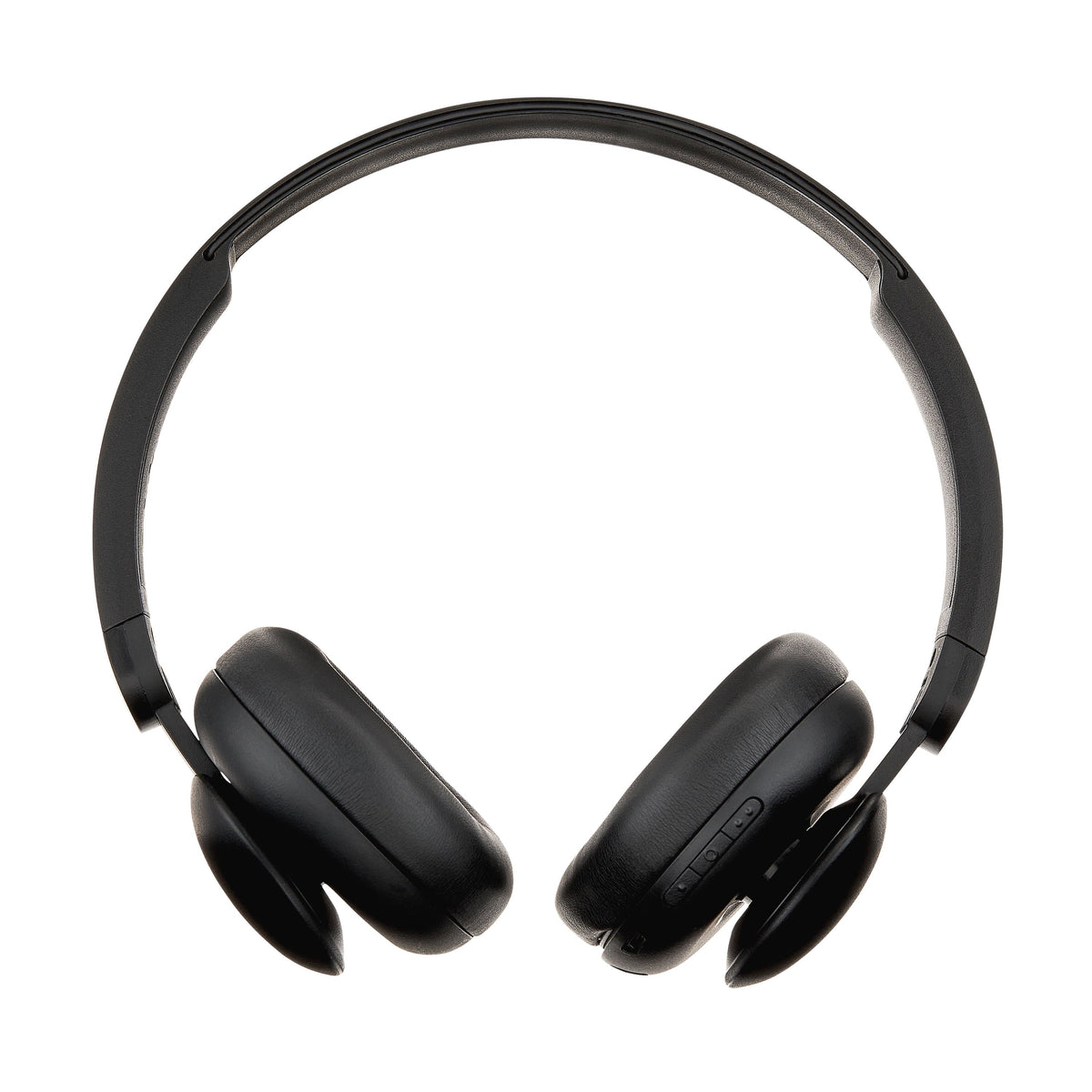 onn Wireless On-ear Headphones with Bluetooth, Black