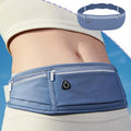 Waterproof Waist Bag Running Fanny Pack Sports Phone Pouch 18.9in with Reflective Strips Multi Pocket Adjustable Belt for Night Running Cycling Hiking Camping Gym Outdoor Sports Travel Accessories