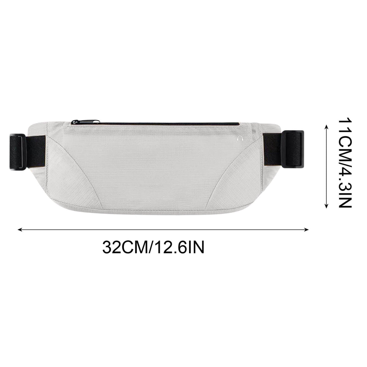 Yatlte Slim Running Belt for Women & Men, Adjustable Waist Pack for Phone, Keys, Cards, and Cash, Cycling Workout, Reflective Runners Belt Jogging Pocket Belt, Travelling Money Phone Holder