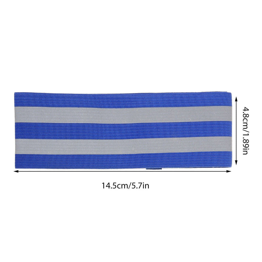 Luxshiny 4 Pairs Reflective Running Bands with Easy Wear Design for Nighttime Outdoor Safety and Visibility