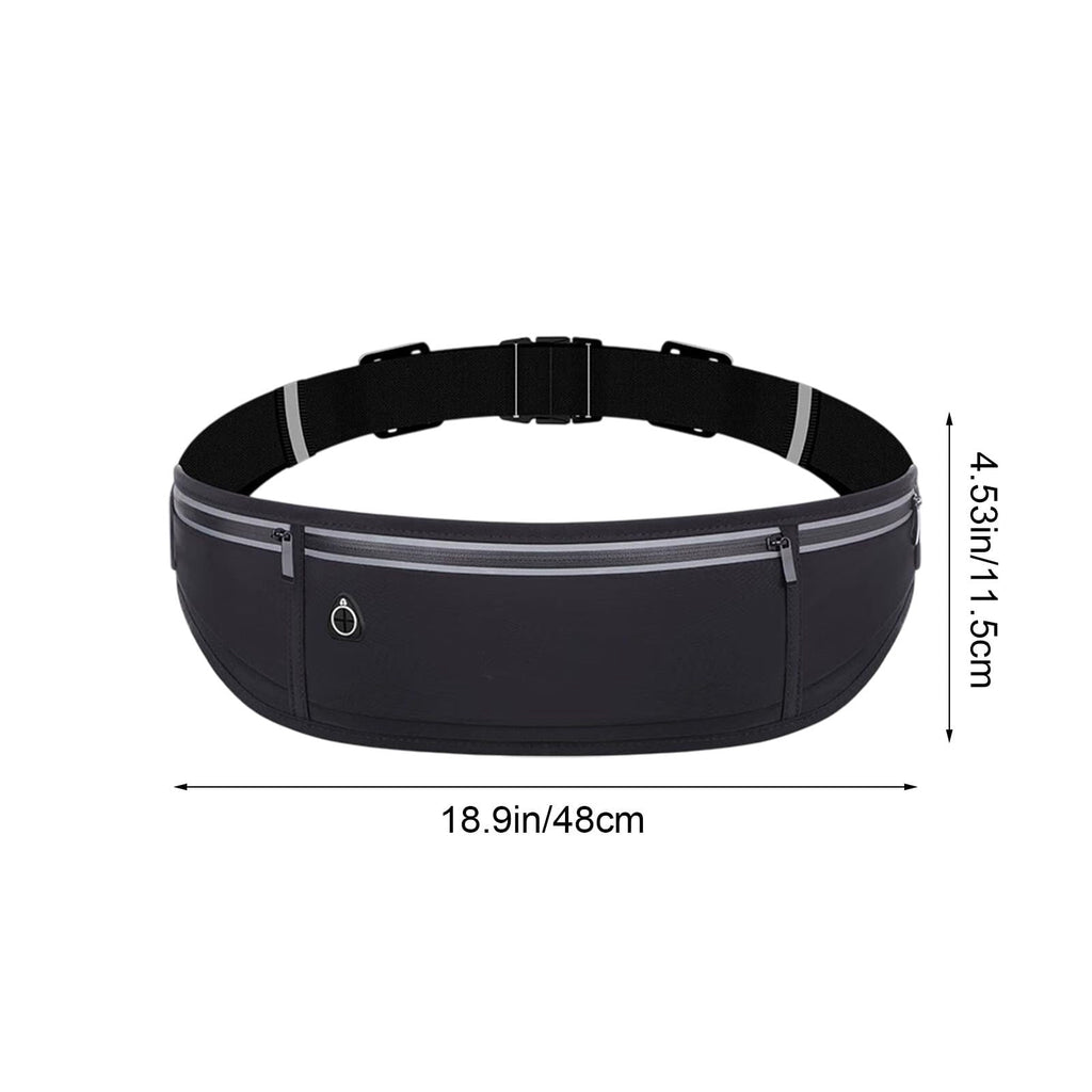 YFGEFTR Slim Running Belt, Workout Fanny Pack for Men Women, Runner Belt for Running Walking Cycling Camping Gym, Running Gear Accessories