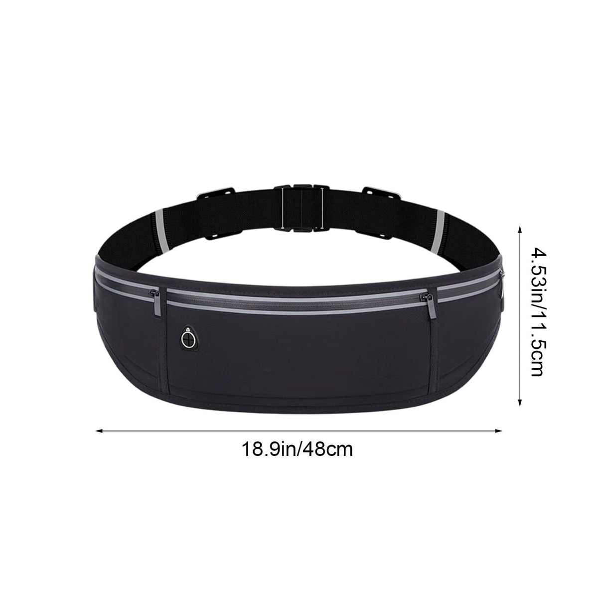YFGEFTR Slim Running Belt, Workout Fanny Pack for Men Women, Runner Belt for Running Walking Cycling Camping Gym, Running Gear Accessories