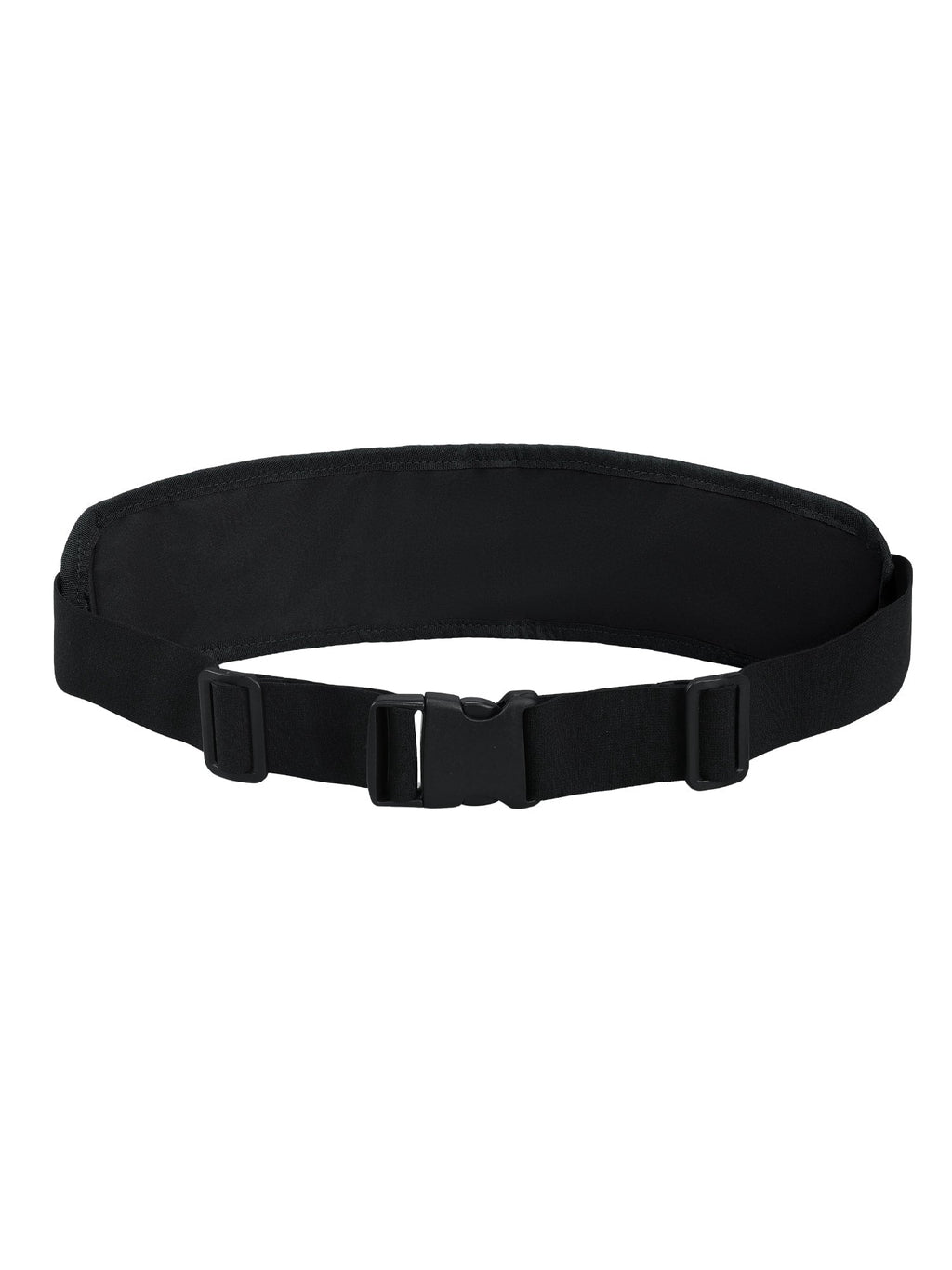 MIER Running Belt Slim Waist Pack with Bib Clips Adjustable Elastic Phone Holder for Fitness Marathon Daily Travel Black