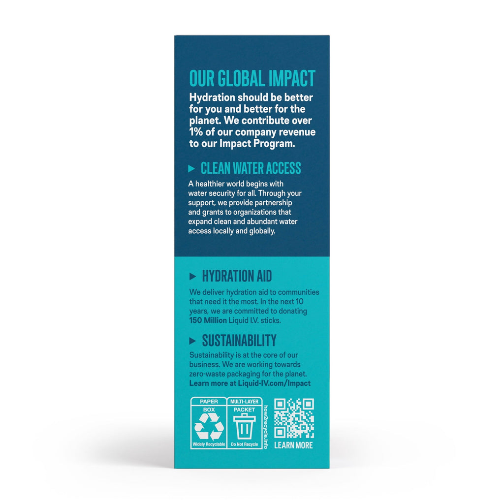 Liquid I.V.® Lemon Lime Hydration Multiplier® Powdered Electrolyte Drink Mix, 6 Count Packets