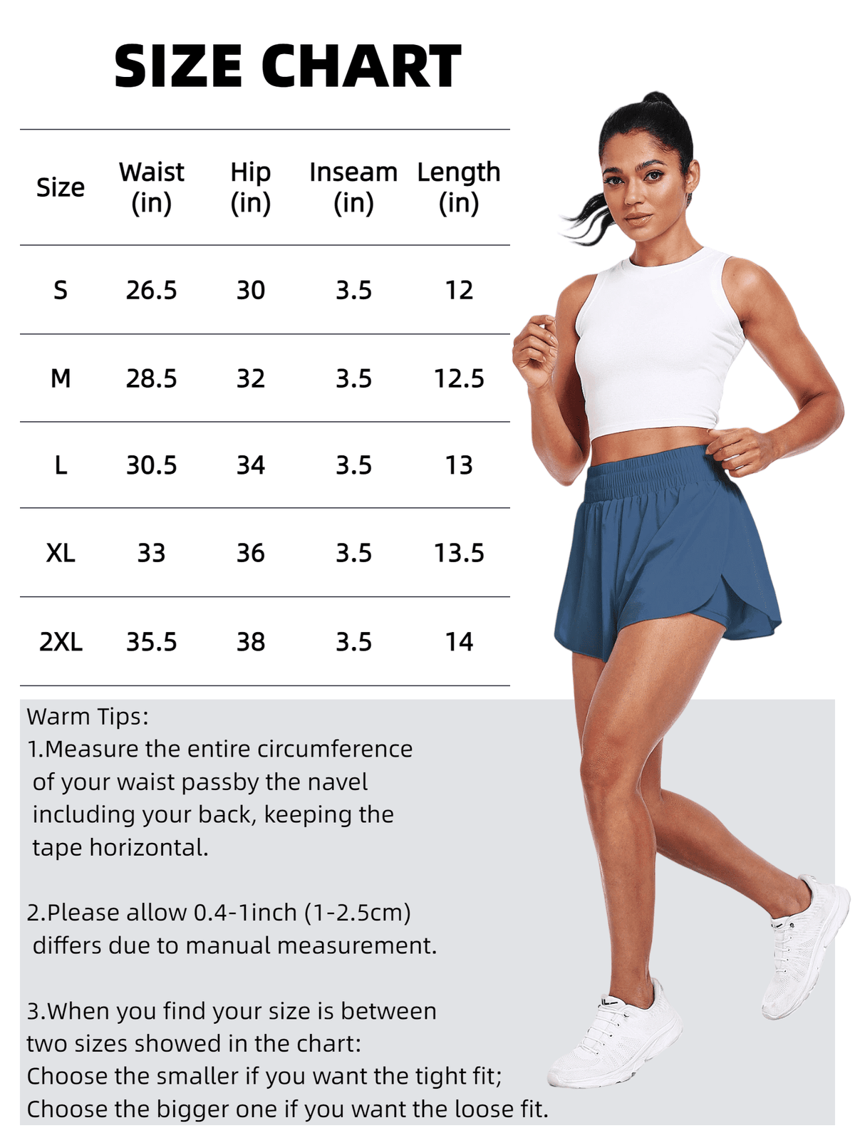 NELEUS Womens 2 in 1 Workout Yoga Shorts for Athletic Gym Running Casual Summer Short with Pocket,Navy Blue,US Size L