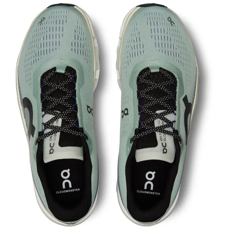 On Running Mens Cloudmonster 2 Running Shoes Trainers Green