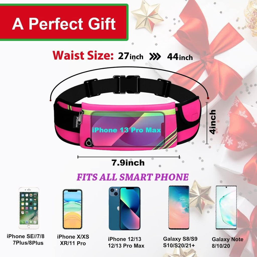 Women Fanny Pack Running Belt,Belt Bag,Water Resistant Wasit Pack Bag for Hiking Fitness,Phone Carrier,Running Gear.