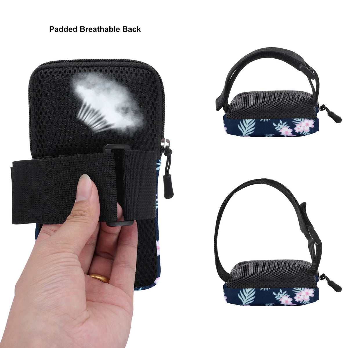 HAWEE Cell Phone Arm Bands Bag for Women Sports Running Pouch Hold Smartphone 6.28 Inches Full-screen, Colorful Flower