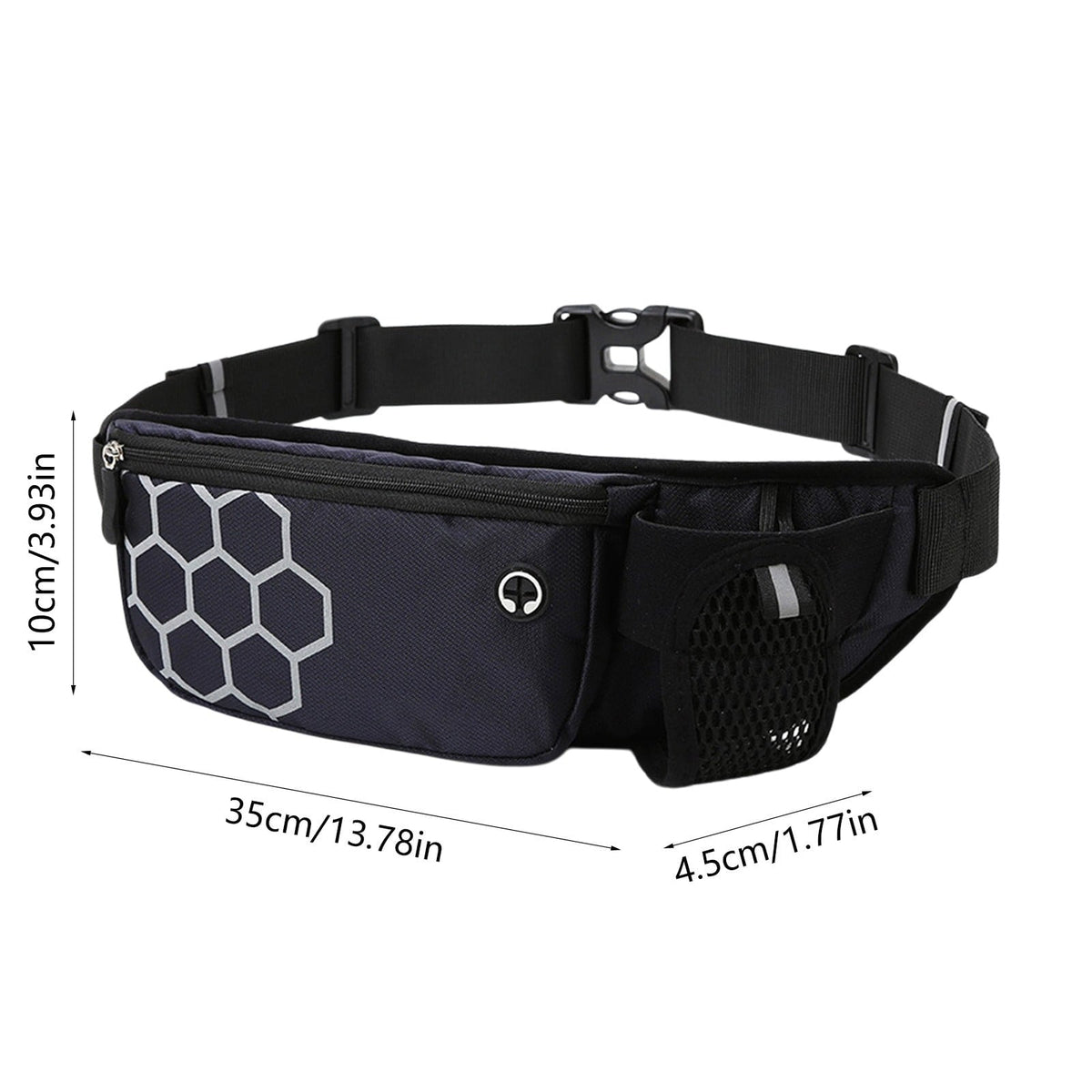 Running Add-Ons Water Bottle Waist Pack, Waterproof Close-fitting Lasting Stay Long Wear Gear, Unisex Running Belt for Phone Keys Outdoor Sports
