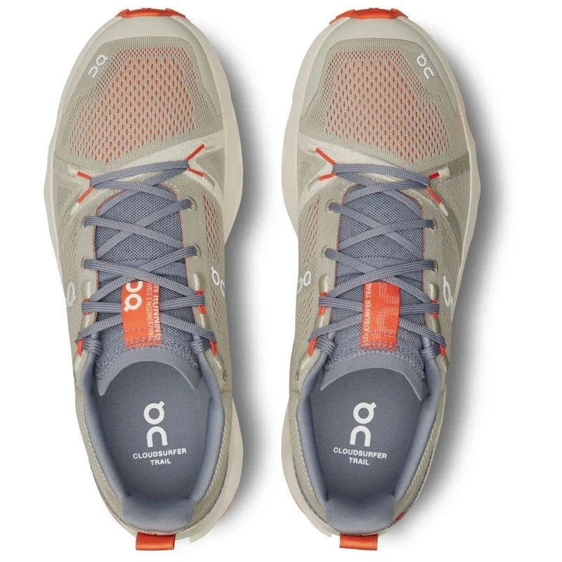 On Running Mens Cloudsurfer Trail 1 Running Shoes Grey Trainers
