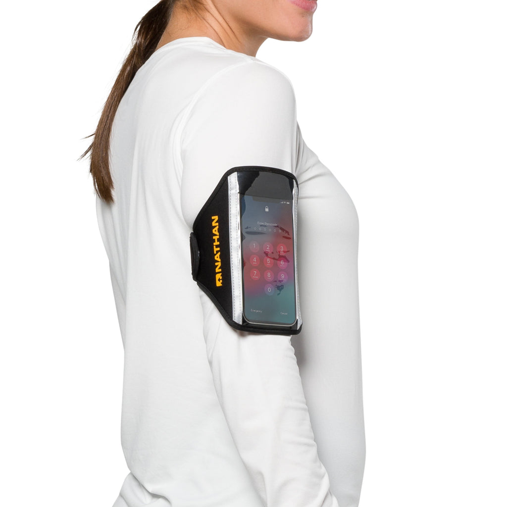 Nathan Phone Carrier Black/Marigold OSFA, Running