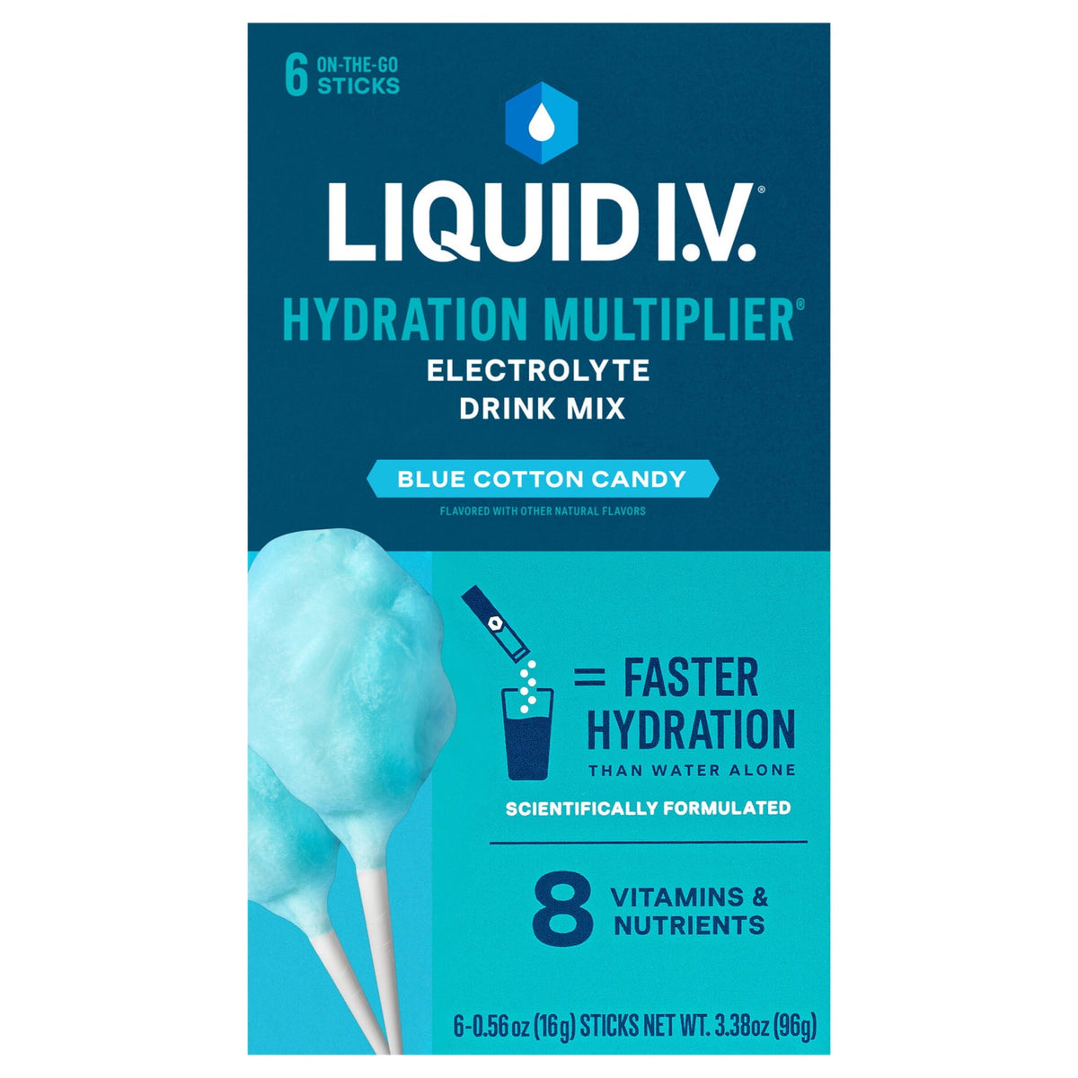 Liquid I.V.® Strawberry Hydration Multiplier® Powdered Electrolyte Drink Mix, 6 Count Packets