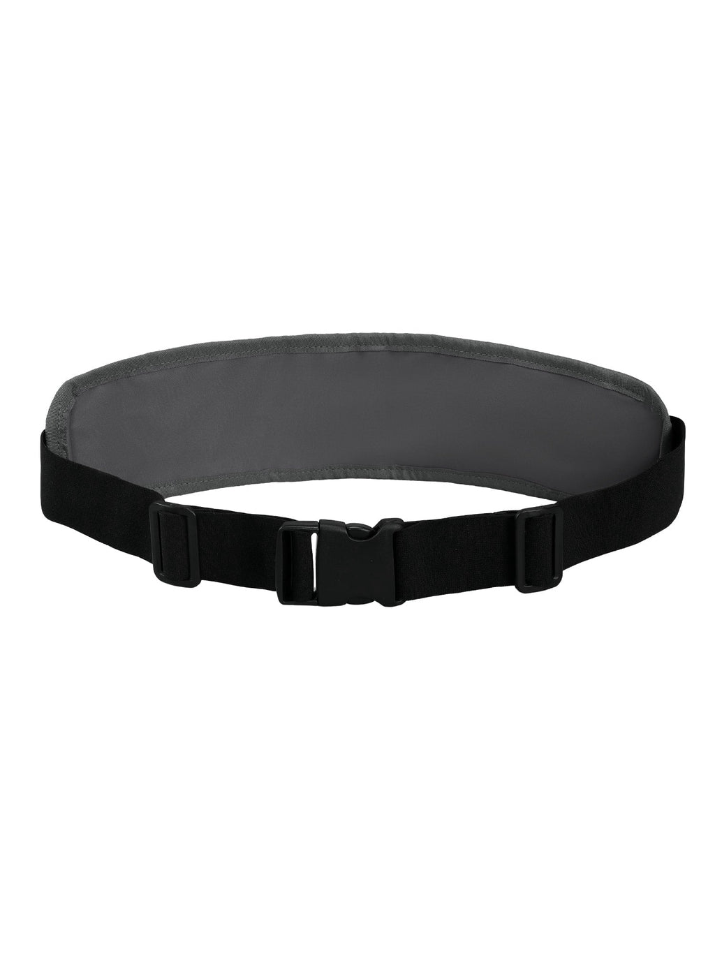 MIER Running Belt Slim Waist Pack with Bib Clips Adjustable Elastic Phone Holder for Fitness Marathon Daily Travel Black
