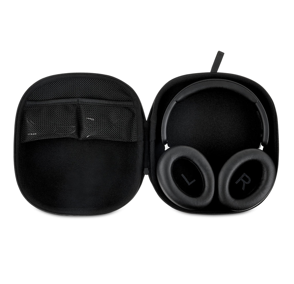 onn Wireless Over-Ear Bluetooth Headphones with Active Noise Cancelling, Black
